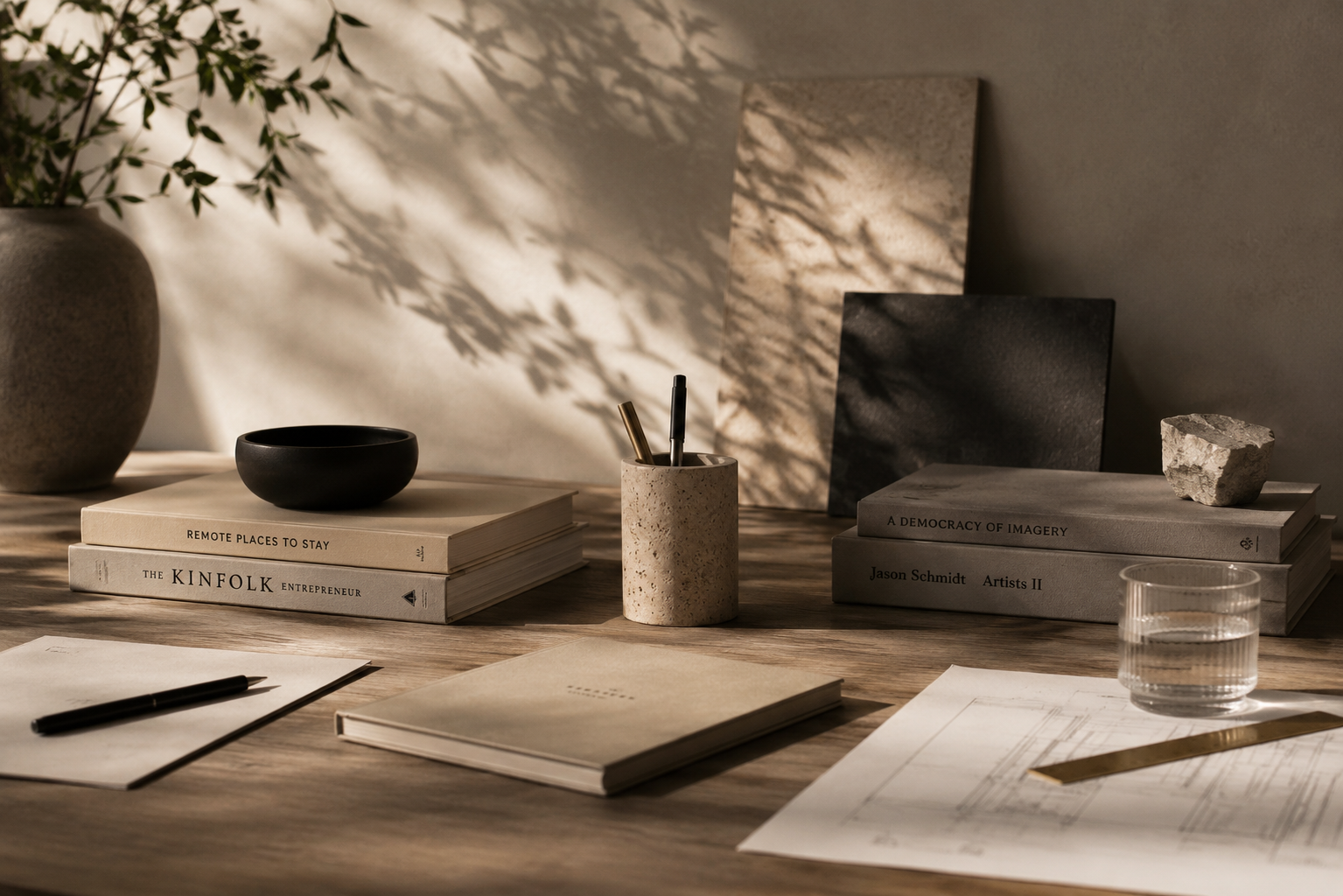 Editorial workspace illustrating how evidence is communicated through thoughtful design.