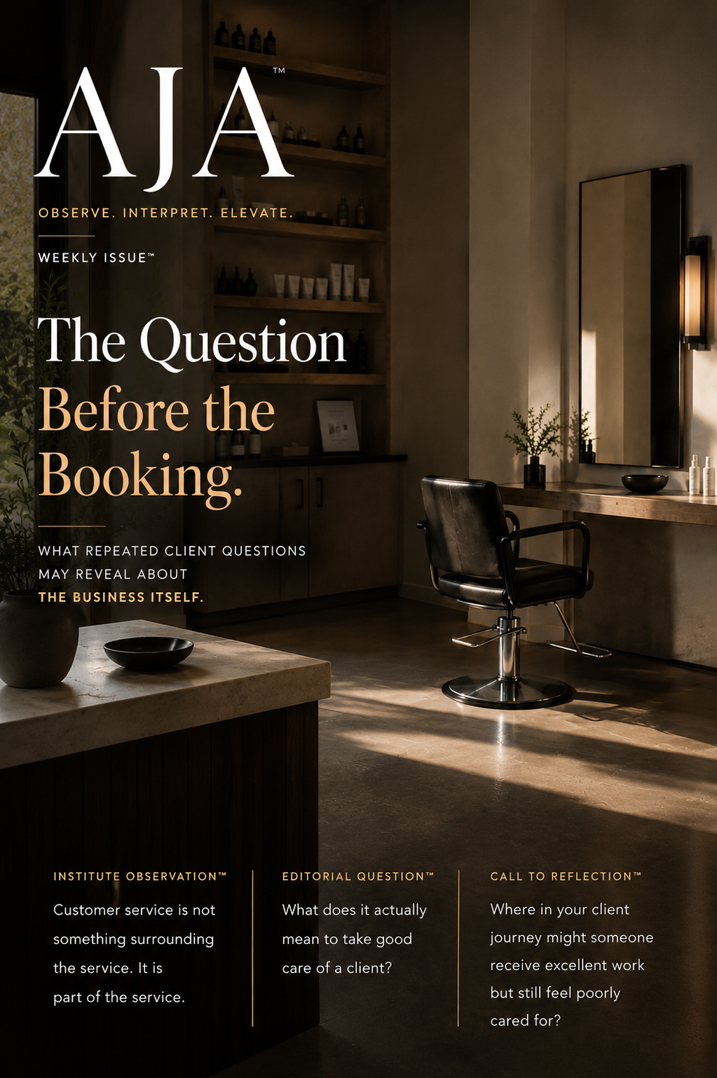 The Question Before the Booking publication