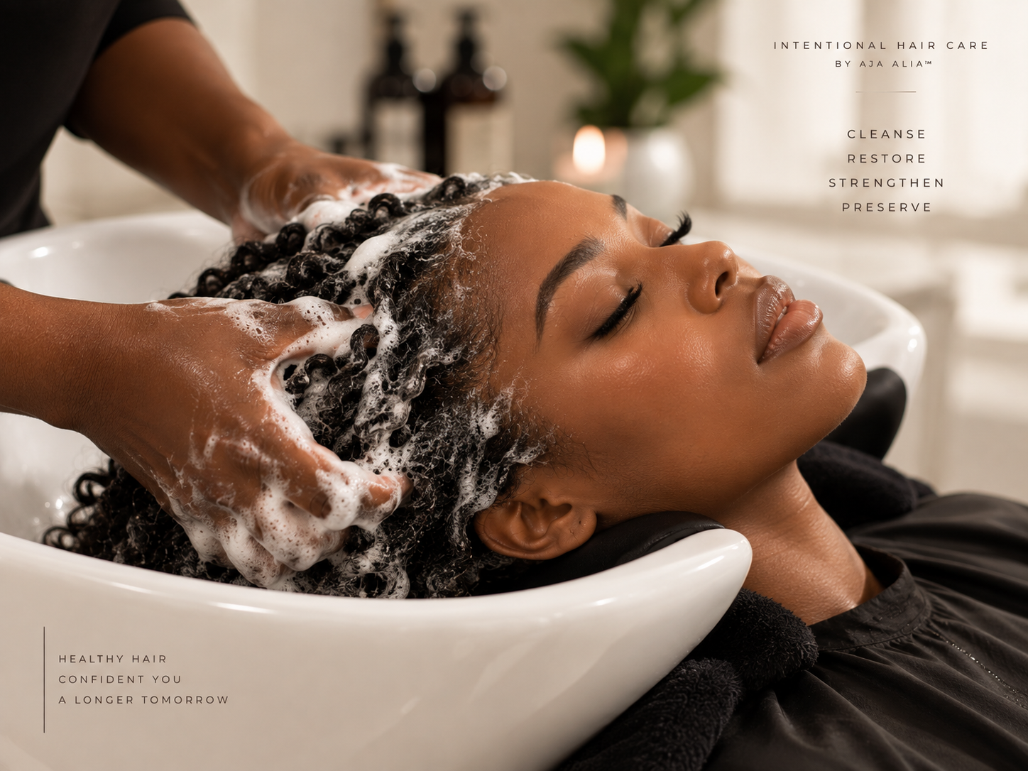 Healthy hair cleansing and restorative treatment