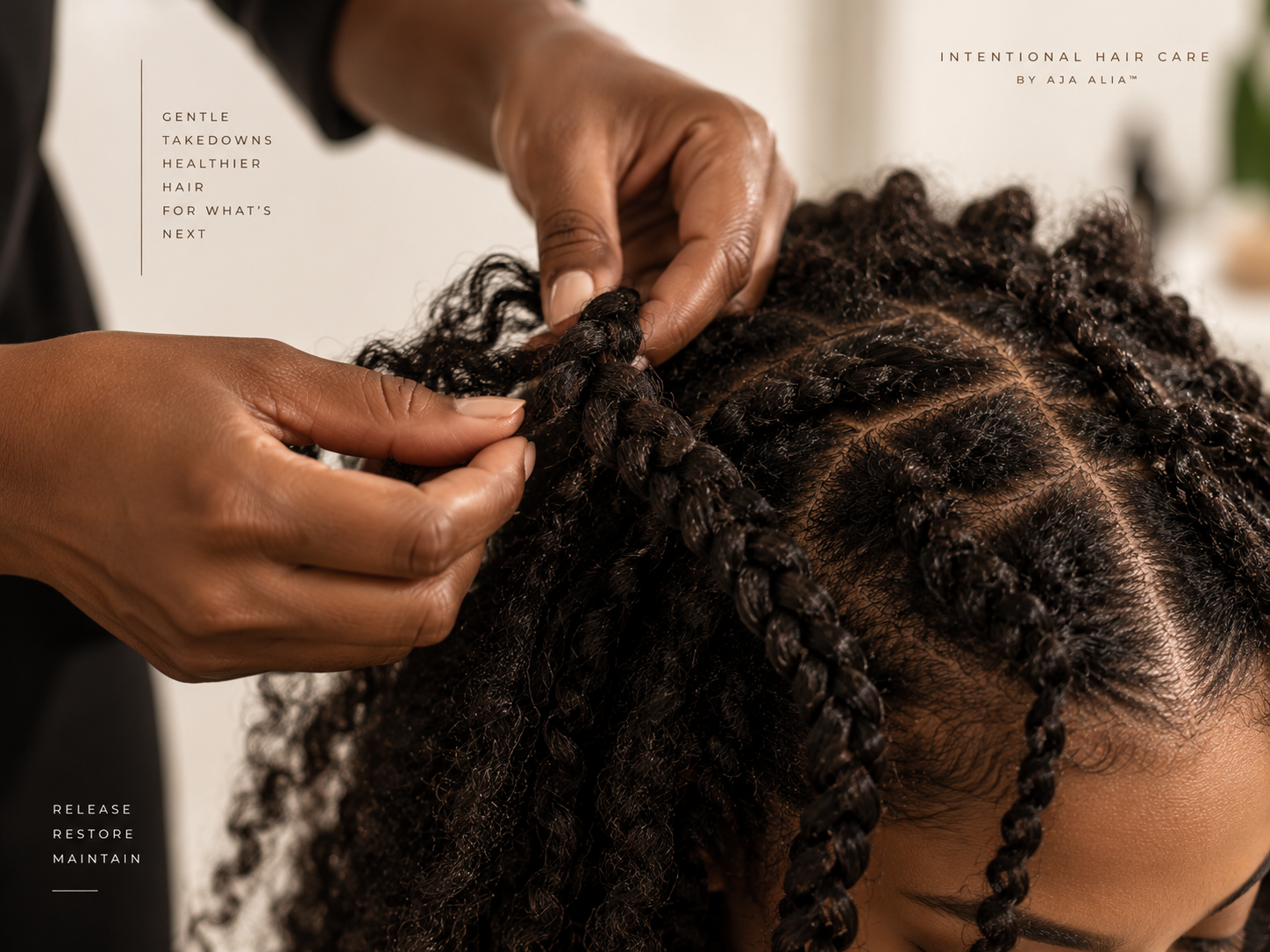 Protective-style takedown in progress